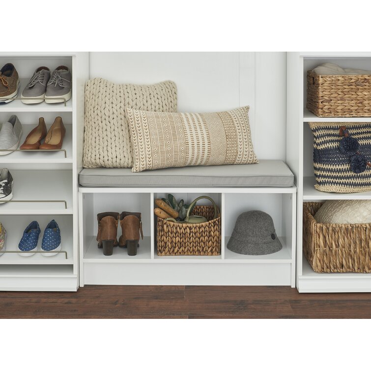 Cubeicals 3 pair shoe shop storage bench